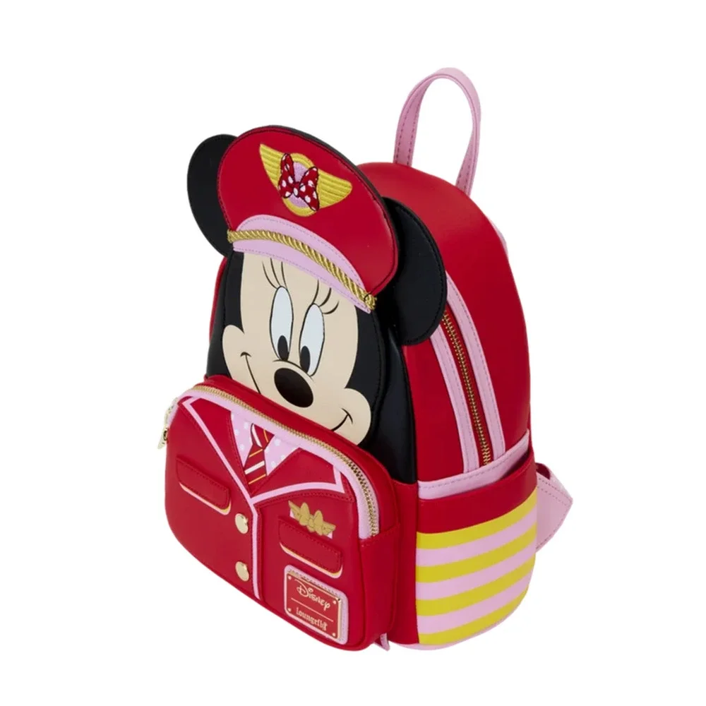 Loungefly X LE C2E2 Disney Pilot Minnie Mouse Cosplay Mini Backpack & Wallet NWT